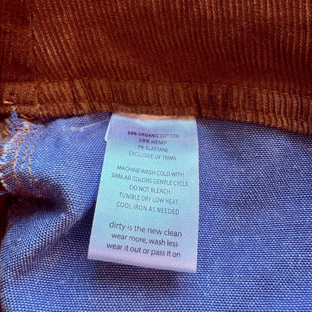 Toad & Co KARUNA CORD 5 PKT SKINNY/STRAIGHT LEG PANT SIZE 14 - Picture 8 of 8